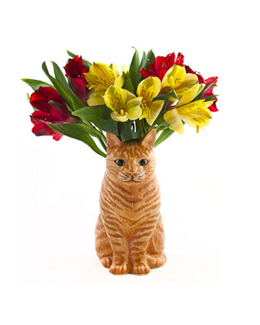 Small Flower Vase Ginger Cat - Vincent Quail Ceramics table flower living room vase kitatori switzerland