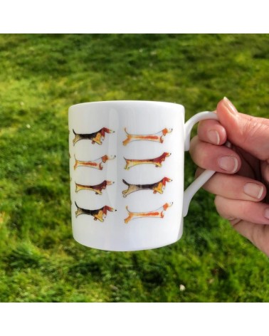 Mug - Dashshund Illustration by Abi coffee tea cup mug funny