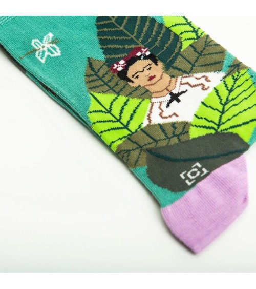 Socken - Frida Kahlo Selbstportait Curator Socks socke kuschelsocken für damen lustig herren farbige coole socken