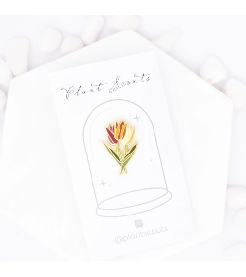 Pin's - Tulipe Plant Scouts pins rare métal originaux bijoux suisse
