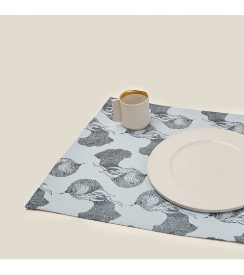 Set de Table - Bleu Gris Atelier Mouti original suisse