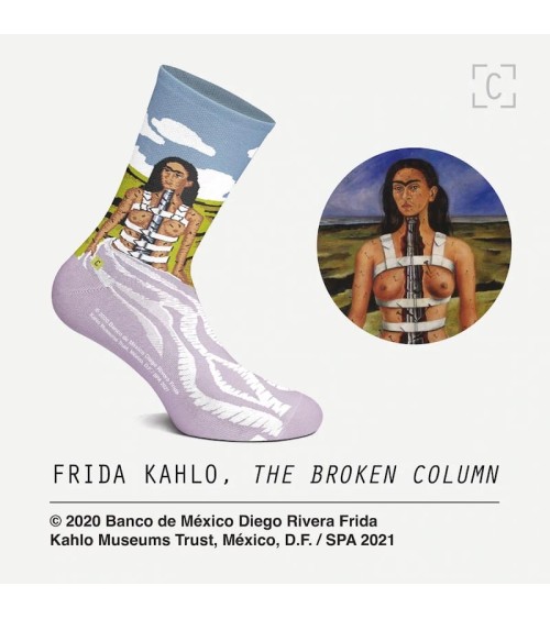 Calzini - La colonna rotta - Frida Kahlo Curator Socks calze da uomo per donna divertenti simpatici particolari