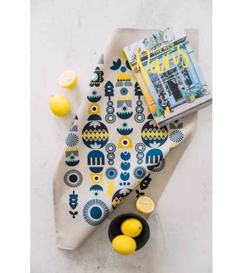 Serviette de cuisine - Solstice d'hiver Softer and Wild torchon vaisselle qualité serviette haut de gamme beaux essuie main o...