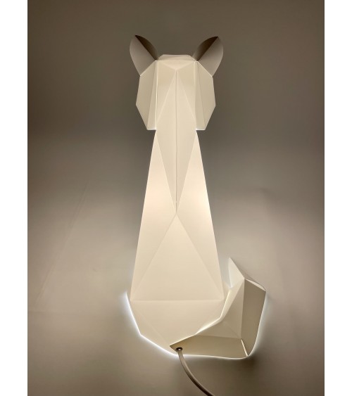 Lampe Renard - Luminaire animal à poser, lampe de chevet design Plizoo a poser de nuit led moderne originale design suisse