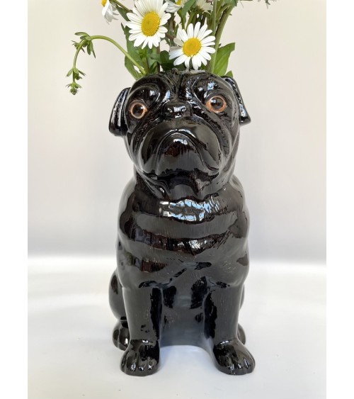Carlino Nero - Vaso per fiori Quail Ceramics vasi eleganti per interni per fiori decorativi design kitatori svizzera