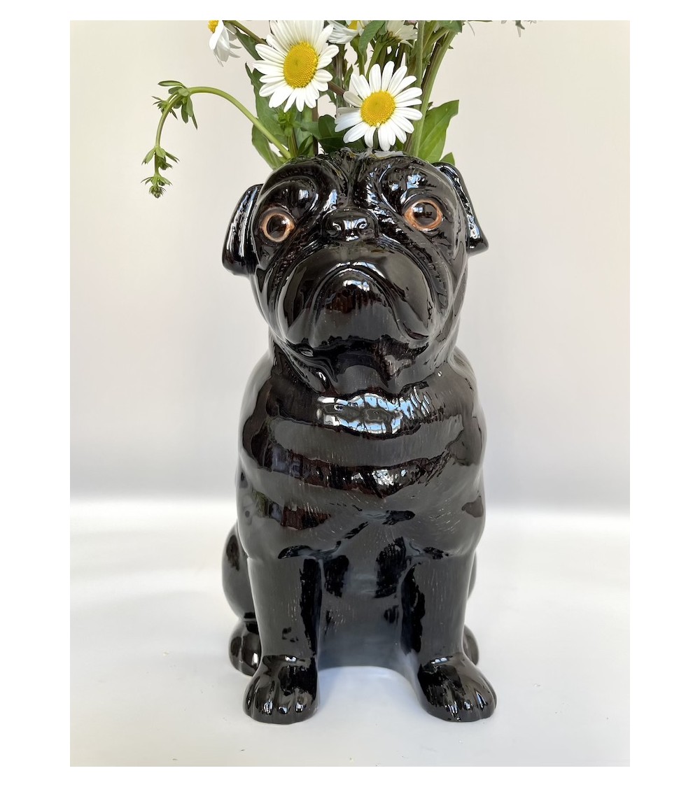 Carlino Nero - Vaso per fiori Quail Ceramics vasi eleganti per interni per fiori decorativi design kitatori svizzera