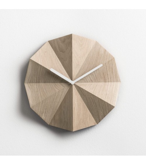 Delta Clock Eiche - Wanduhr aus Holz Lawa Design wanduhren küchenuhr wand uhren tischuhr spezielle design schöne kaufen