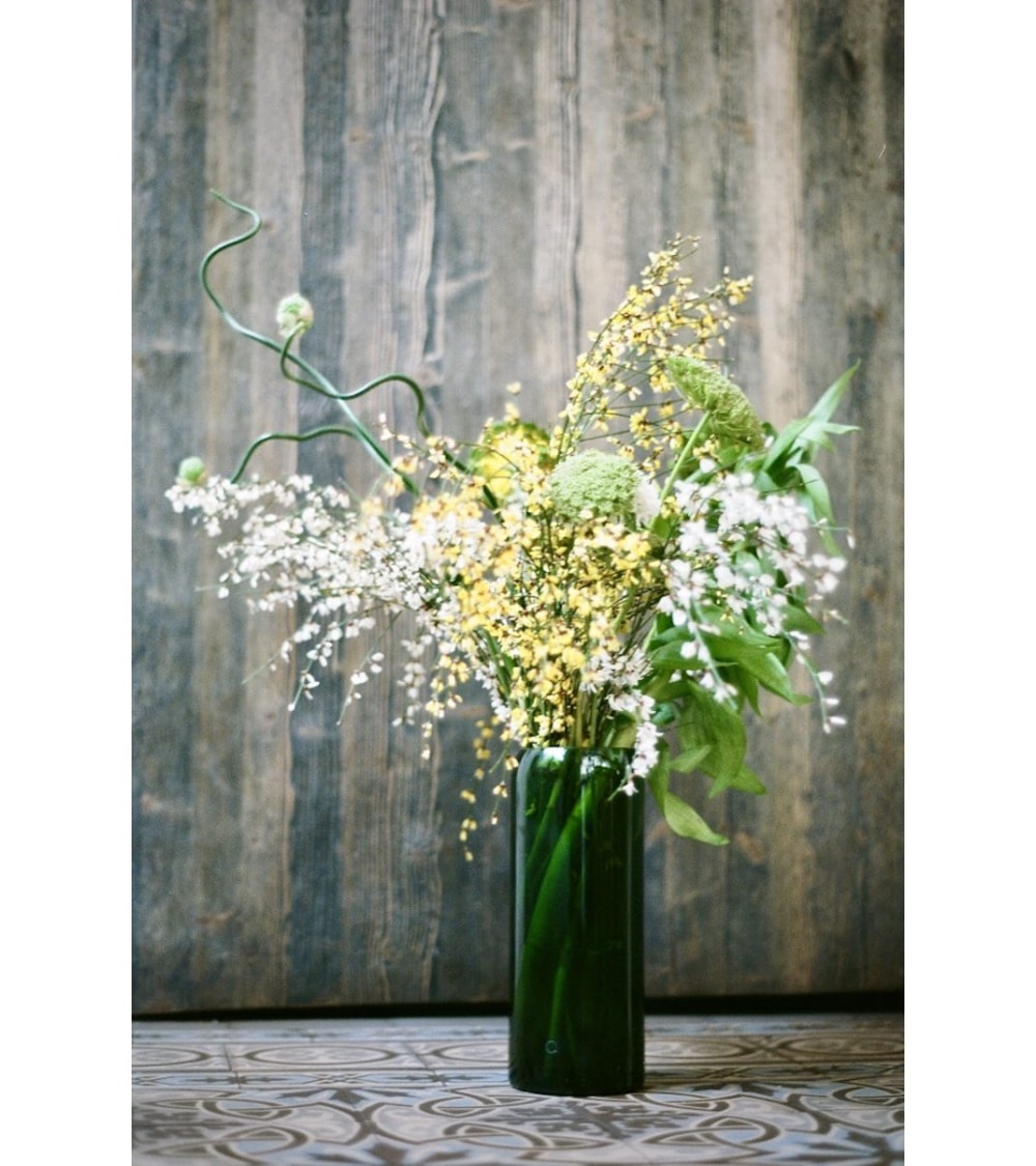 Glass flower vase - Débattre Q de Bouteilles table flower living room vase kitatori switzerland