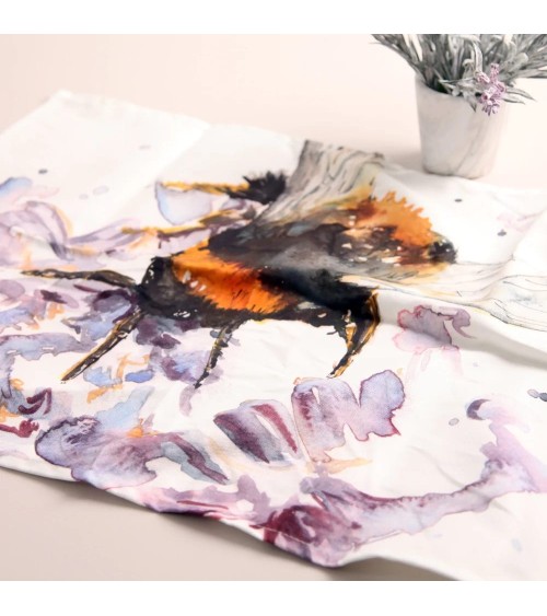 Serviette de cuisine - Abeille sur la Bruyère Meg Hawkins Art torchon vaisselle qualité serviette haut de gamme beaux essuie ...