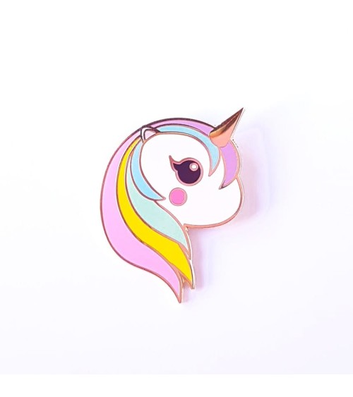 Emaille Pin - Regenbogeneinhorn Pastell Studio Inktvis Anstecknadel Ansteckpins pins anstecknadeln kaufen