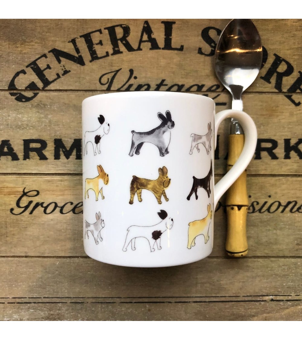 Mug - French Bulldog Illustration by Abi coffee tea cup mug funny
