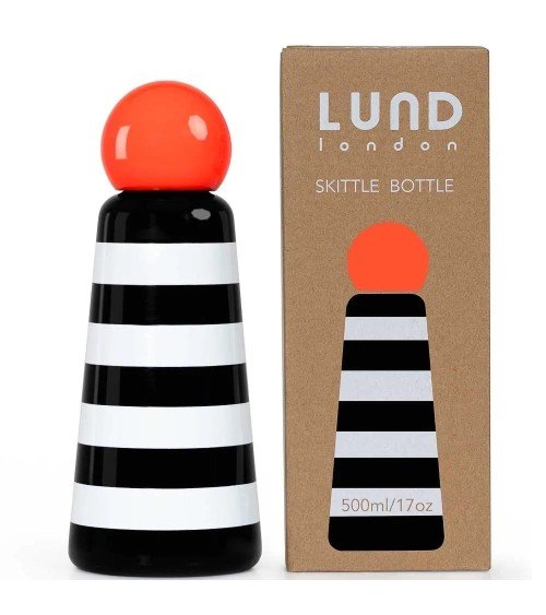 Gourde Isotherme - Skittle Bottle 500ml - Rayures & Corail Lund London gourde sport metal d eau aluminium thé design
