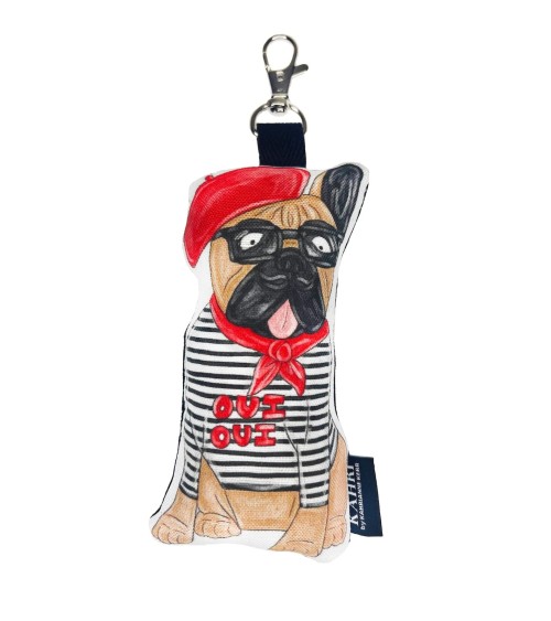 Breloque de sac - Mini Bouledogue Français KAHRI tendance original kitatori suisse