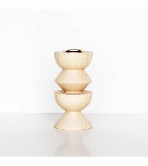 Totem 3 - Portacandele in legno 5mm Paper Candelieri e Portacandele design svizzera originale