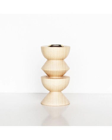 Totem 3 - Bougeoir en bois 5mm Paper porte bougie design designer