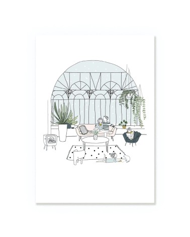 Biglietto d'auguri - Giardino d'inverno My Lovely Thing spiritoso auguri buon compleanno matrimonio di nascita bimbo di natale