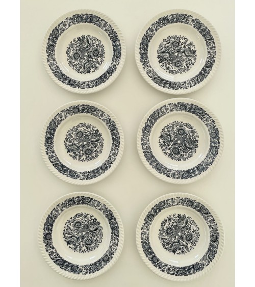 6 Soup Plates - Vintage kitatori switzerland vintage furniture design classics