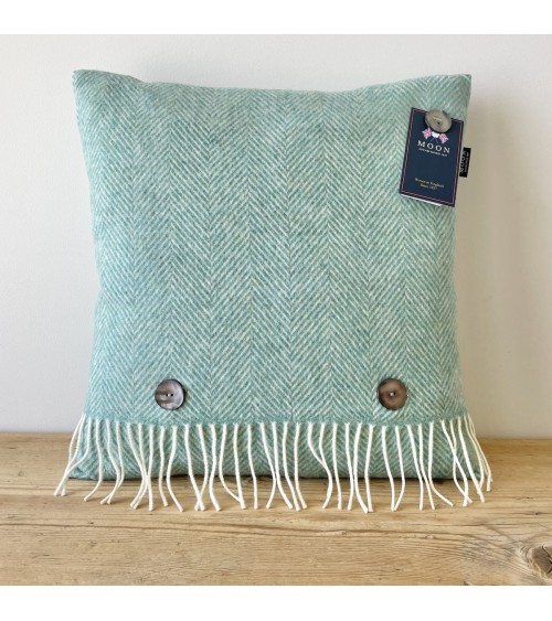 HERRINGBONE Eucalyptus - Sofa Cushion Bronte by Moon decorative accent throw pillows cases sofa original