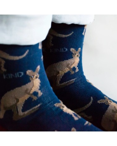 Salva i wallaby - Calzini di bambù Bare Kind calze da uomo per donna divertenti simpatici particolari