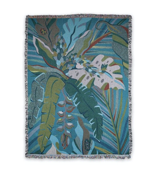 Tropicana Luna - Decke aus Baumwolle House of Hopstock Sofa Kuscheldecke Bettdecke Tagesdecke Wohndecke kaufen Schweiz