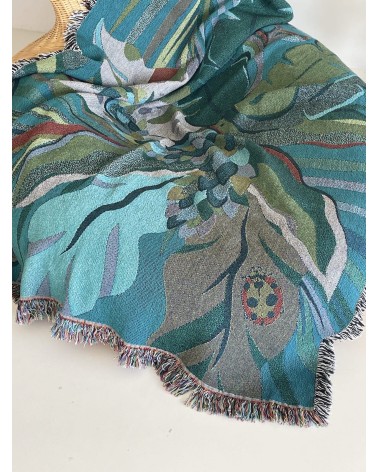 Tropicana Luna - Decke aus Baumwolle House of Hopstock Sofa Kuscheldecke Bettdecke Tagesdecke Wohndecke kaufen Schweiz