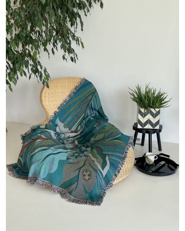Tropicana Luna - Decke aus Baumwolle House of Hopstock Sofa Kuscheldecke Bettdecke Tagesdecke Wohndecke kaufen Schweiz