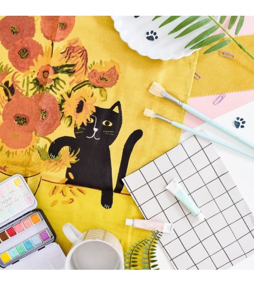 Sunflower Cat - Torchon de cuisine Niaski torchon vaisselle qualité serviette haut de gamme beaux essuie main originaux