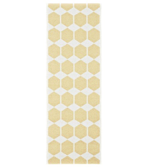Tapis Vinyle - ANNA Jaune Brita Sweden tapis scandinave en vinyle lavable en machine de cuisine exterieur salon couloir