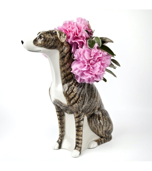 Vase à fleurs - Lévrier Quail Ceramics design fleur décoratif original kitatori suisse
