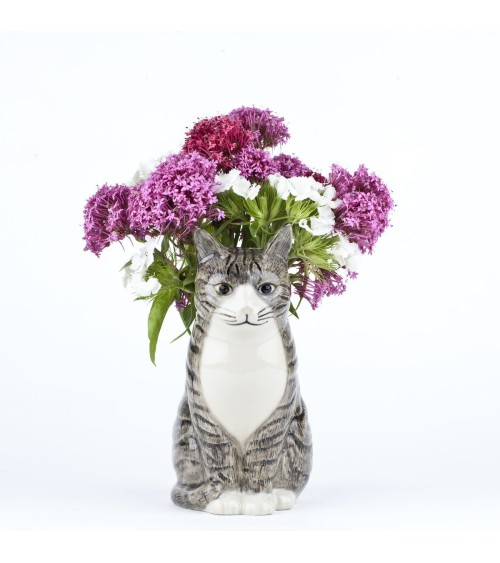 Petit vase à fleurs Chat - Millie Quail Ceramics design fleur décoratif original kitatori suisse