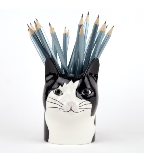 Barney - Stiftehalter & Blumentopf - Katze Quail Ceramics schreibtisch büro kinder besteckbehälter make up pinselhalter