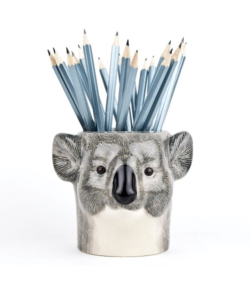 Koala - Stiftehalter & Blumentopf Quail Ceramics schreibtisch büro kinder besteckbehälter make up pinselhalter