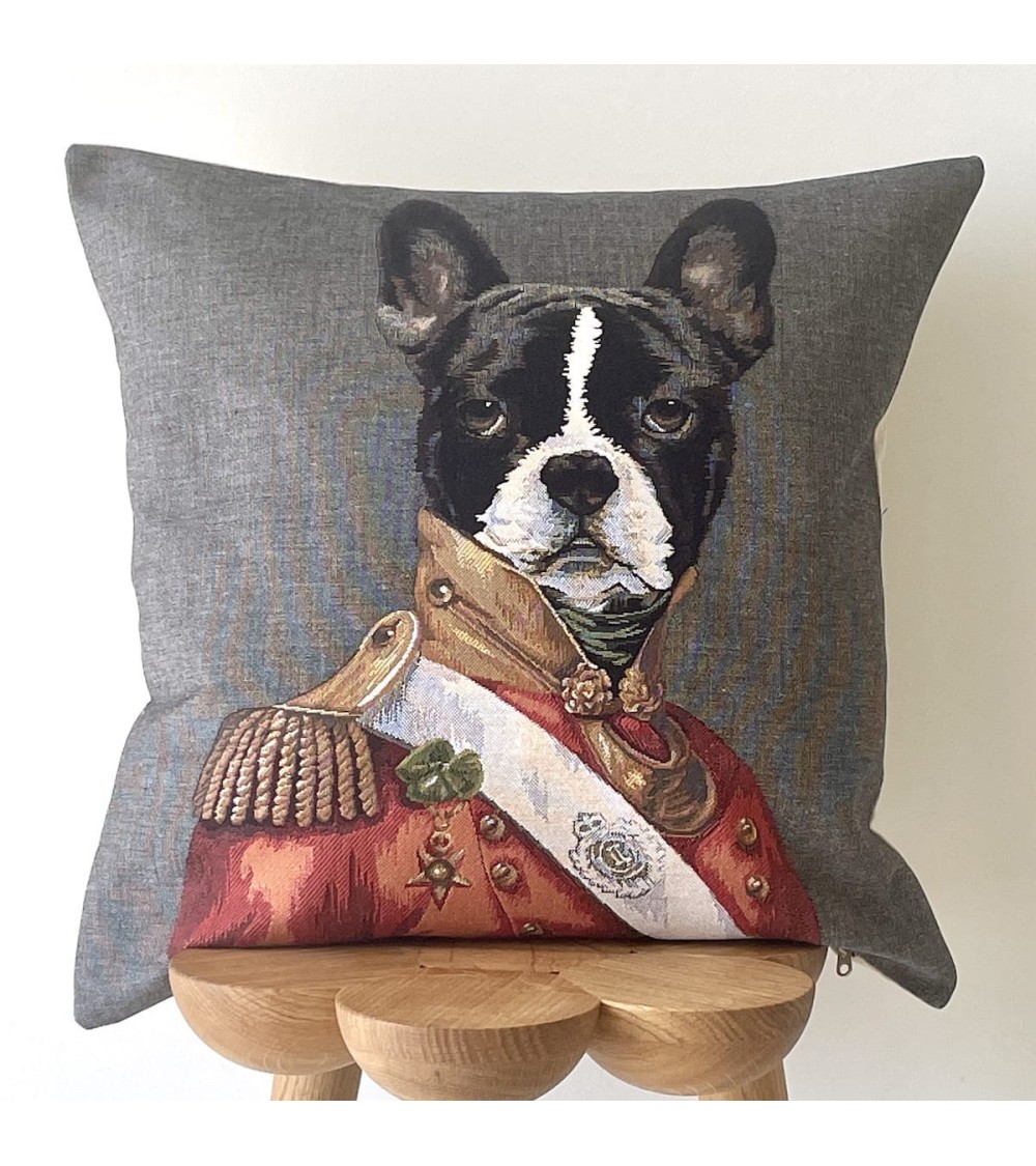 Bouledogue français aristo - Housse de coussin Yapatkwa coussins décoratifs pour canapé salon deco original suisse