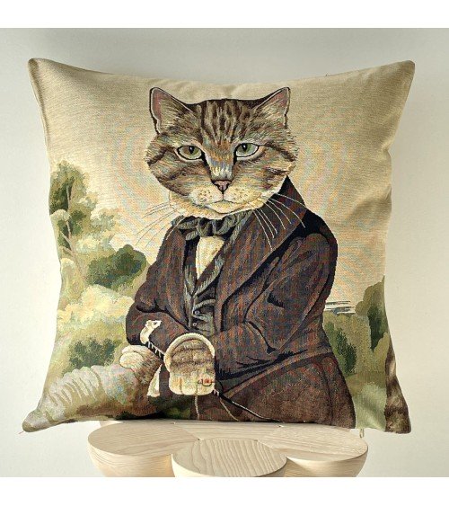 Sir Huxley, Susan Herbert - Cat portrait - Cushion cover Yapatkwa decorative accent throw pillows cases sofa original