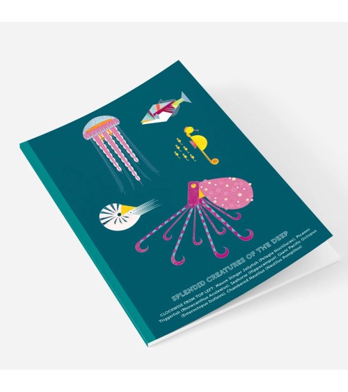 Créatures marines - Cahier, carnet de notes A5 Ellie Good illustration papeterie originale en ligne suisse