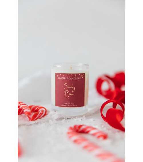 Candy Cane - Bougie Parfumée  artisanale maison originale naturelle suisse