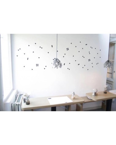 Moth Grey - Paper hanging lampshade Studio Snowpuppe lamp shades ceiling lightshade