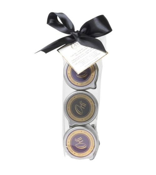 Gold Shimmer - Trio di candele per massaggio terapeutico candela per massaggio professioale svizzera
