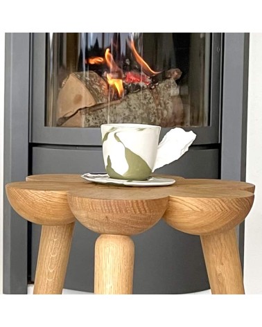 Mylhta Oak Stool - Sgabello di design in legno di rovere MYLHTA