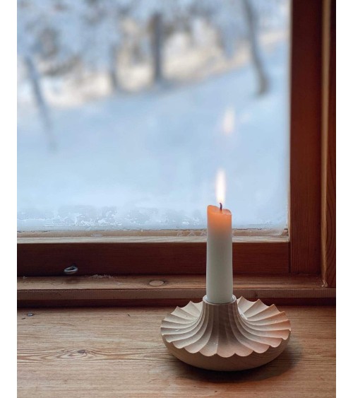 Daggkåpa - Wood candle holder - Oak MYLHTA tealight candle house design