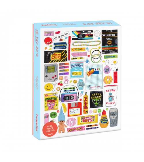 In the 90's - Puzzle 1000 pièces Happily Puzzles jeu de puzzle design original moderne cool