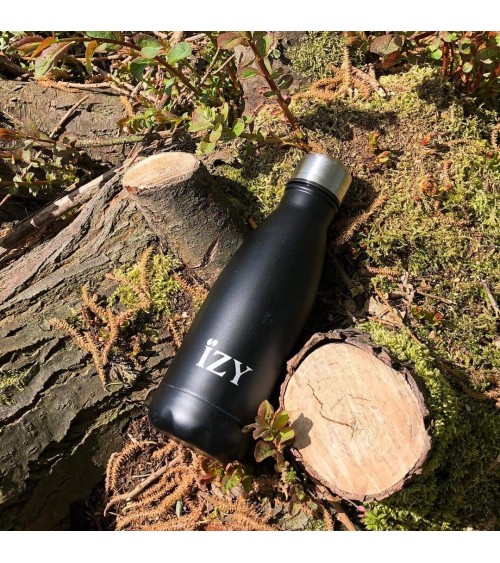 Noir Mat - Bouteille Isotherme 500 ml IZY Bottles gourde sport metal d eau aluminium thé design
