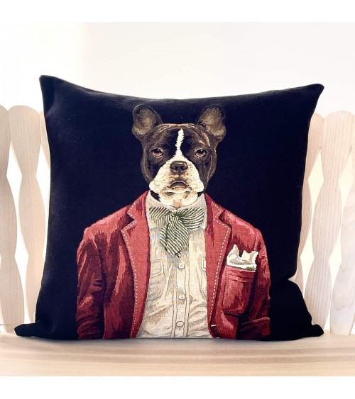 Bouledogue français - Housse de coussin Yapatkwa coussins décoratifs pour canapé salon deco original suisse