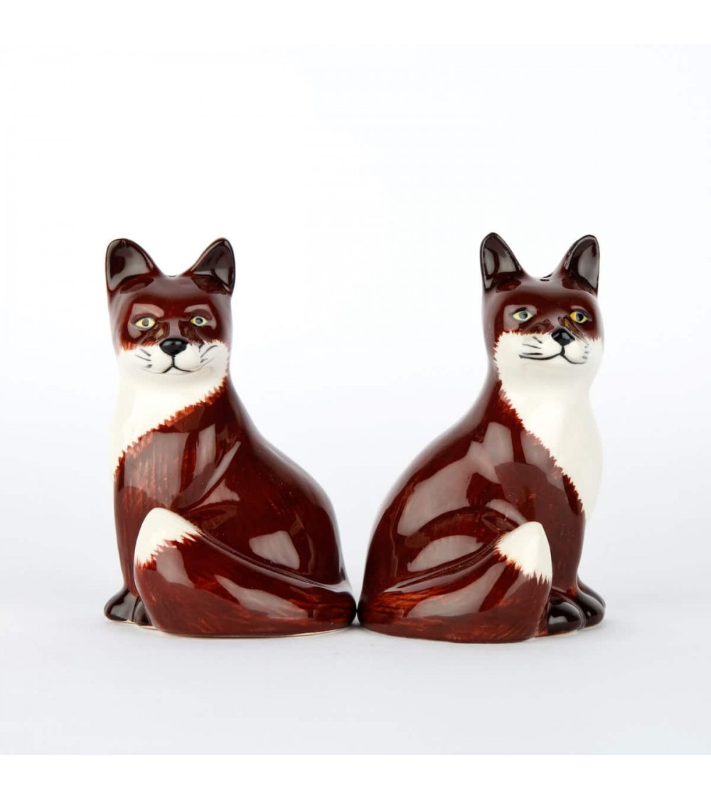 Fox - Salt and pepper shaker Quail Ceramics pots set shaker cute unique cool