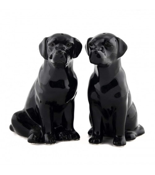 Labrador Noir - Salière et Poivrier Quail Ceramics design sel saliere poivrier salier poivrière