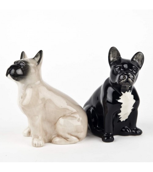 Bouledogue Français - Salière et Poivrier Quail Ceramics design sel saliere poivrier salier poivrière