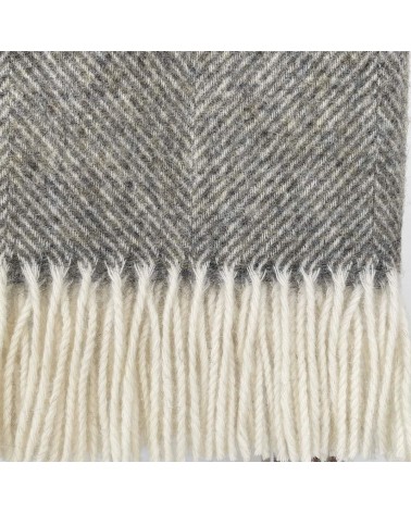 HERRINGBONE Vintage Grey - Wolldecke, Schurwolledecke Bronte by Moon Schafwolldecke warme Woll Decken Sofa wohndecke kaufen
