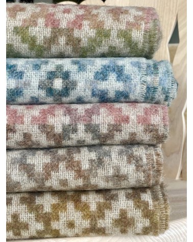 Dartmouth Natural - Coperta di pura lana vergine Bronte by Moon plaid per divano in lana coperta morbida letto matrimoniale p...