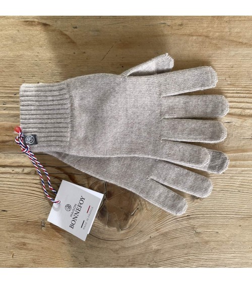 Gants tactiles en laine Perinne - Craie Maison Bonnefoy idée cadeau original suisse