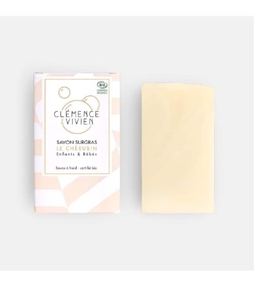 Le Chérubin - Savon bio enfant et bébé Clémence et Vivien artisanal pour les mains le visage le corps savons artisanaux luxe